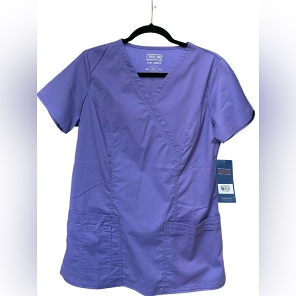 Cherokee Workwear Core Stretch Scrub Top - Picture 1 of 3